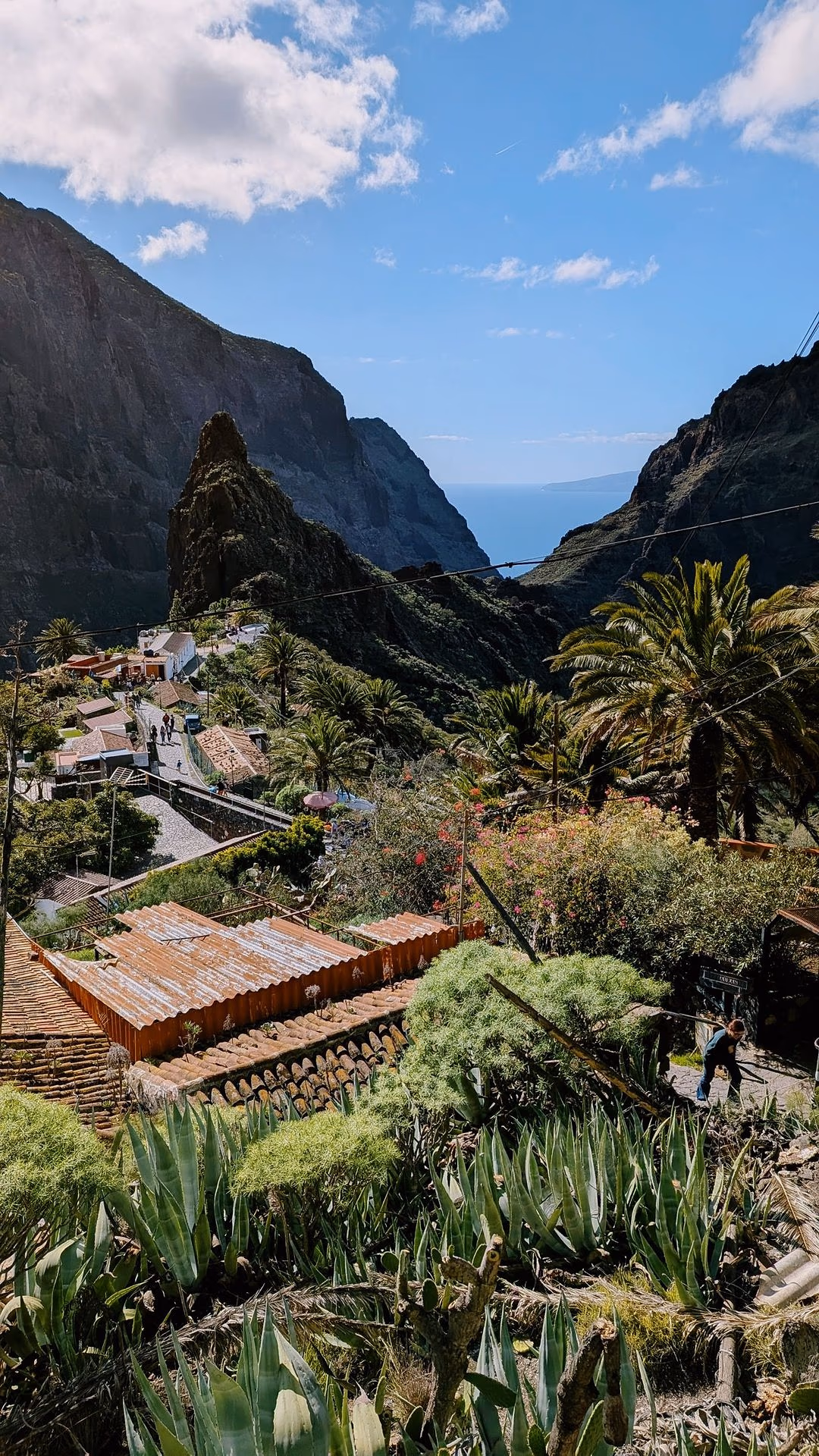 Het bergdorp Masca tussen steile rotswanden op Tenerife